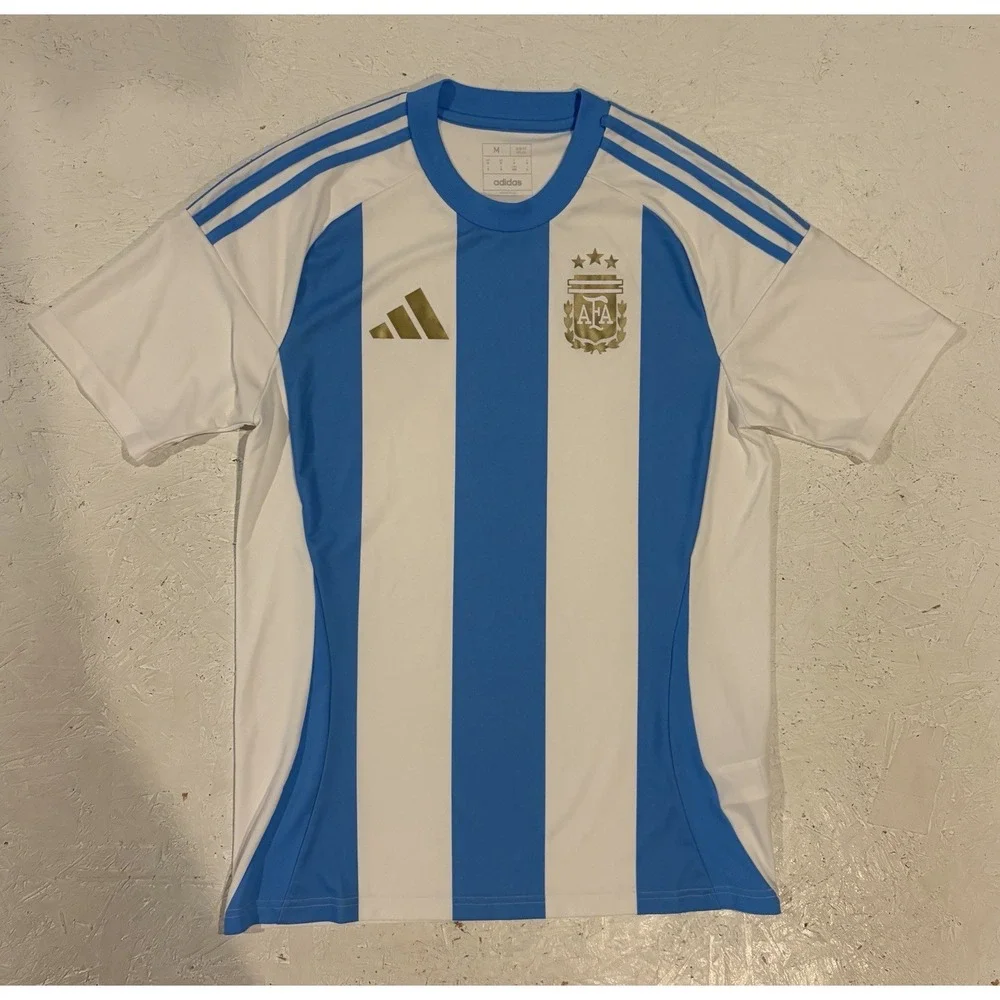 Argentina 2024 Adidas Home Football Shirt Soccer Jersey Men's Size M Slim
